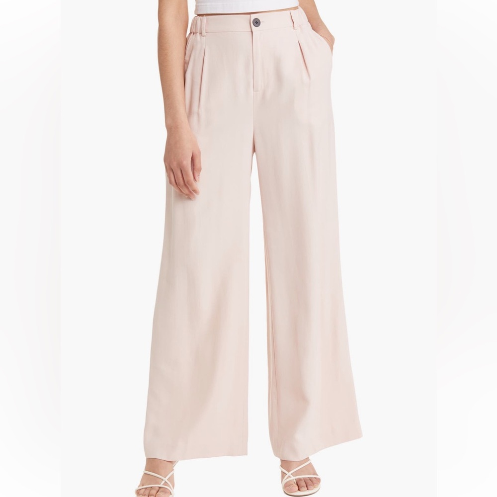 NWT OPEN EDIT TWILL WIDE LEG TROUSERS